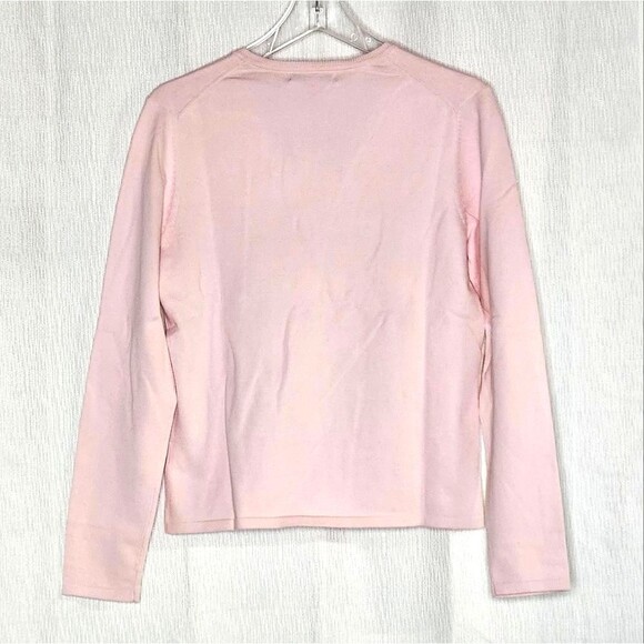 Cutter & Buck Golf Light Pink Cotton Blend V-Neck Pullover Long Sleeve Sweater - Picture 3 of 13